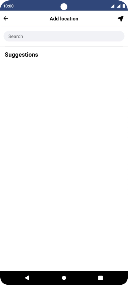 Press the search field and key in the required search word.
