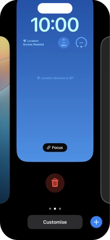 Press the delete icon. Press the delete icon.