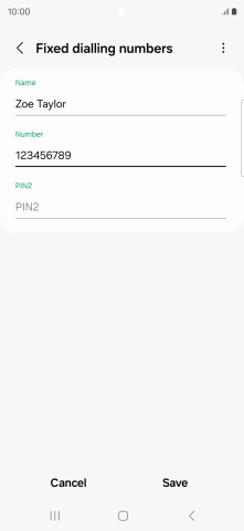 Press PIN2 and key in your PIN2. The default PIN2 is 1111.