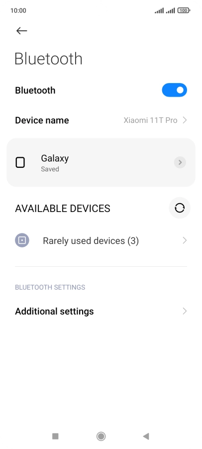 Press the Home key to return to the home screen.