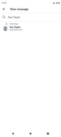 Key in the first letters of the recipient's name and press the required contact.