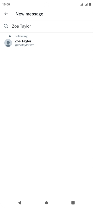 Key in the first letters of the recipient's name and press the required contact.