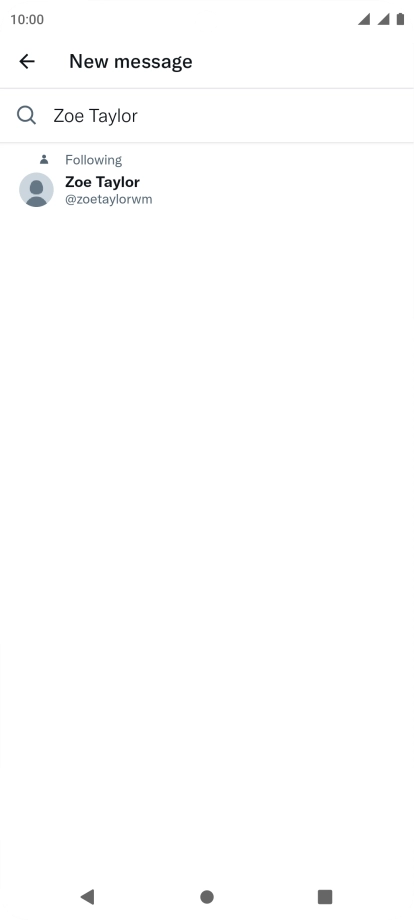 Key in the first letters of the recipient's name and press the required contact.