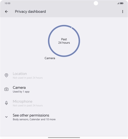 Press See other permissions.
