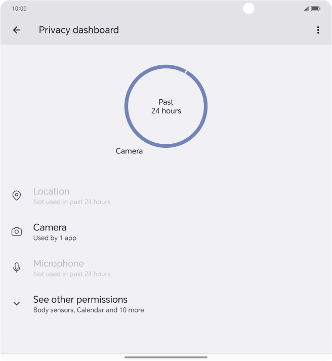 Press See other permissions.