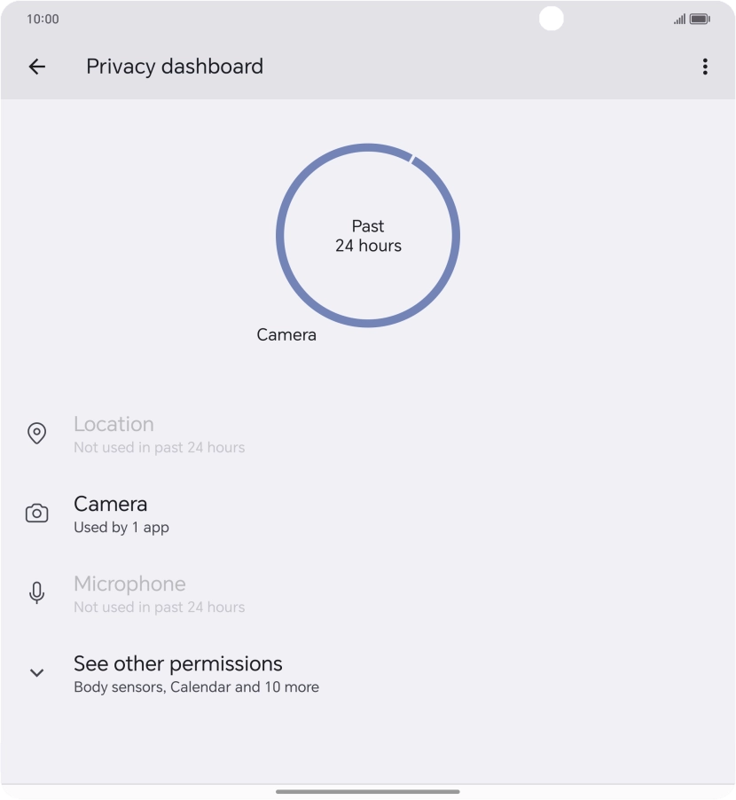 Press See other permissions.