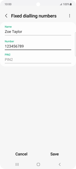 Press PIN2 and key in your PIN2. The default PIN2 is 1111.