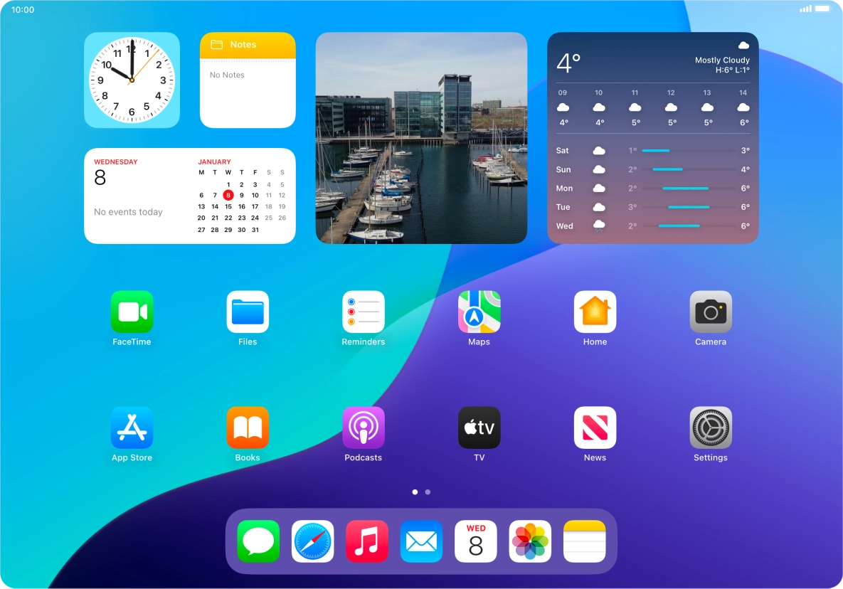 Open the required application.