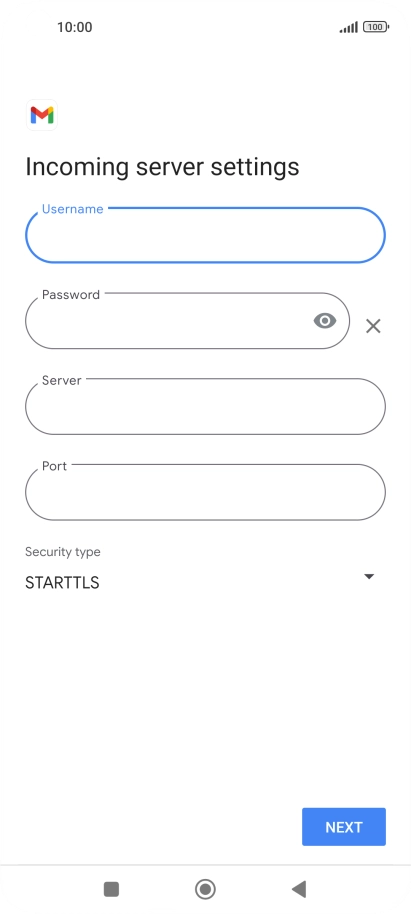 Press the field below 