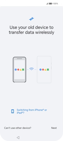 Follow the instructions on the screen to transfer content from another phone. Follow the instructions on the screen to transfer content from another phone.