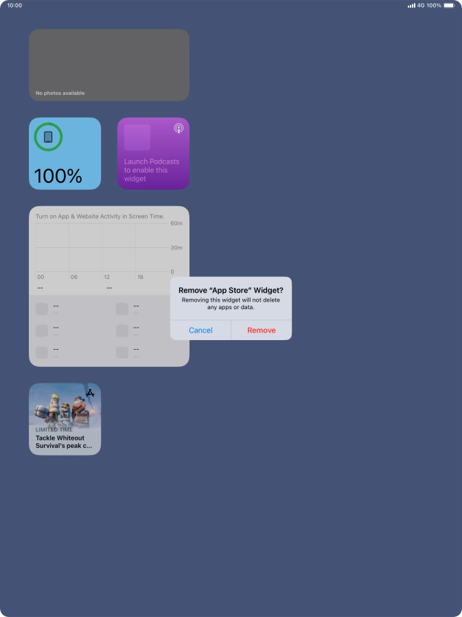 Press Remove. Press Remove.