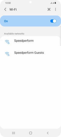 Press the required Wi-Fi network. Press the required Wi-Fi network.