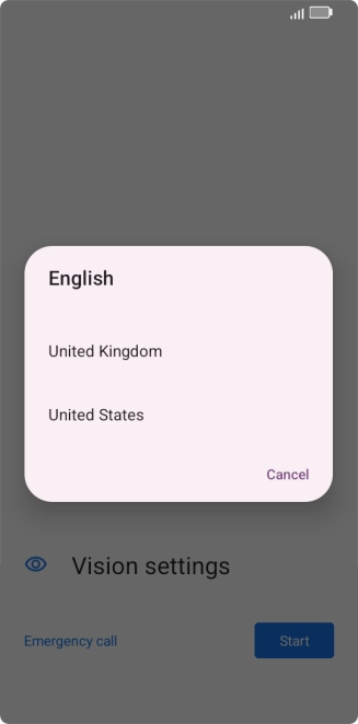 Press the required country or area.