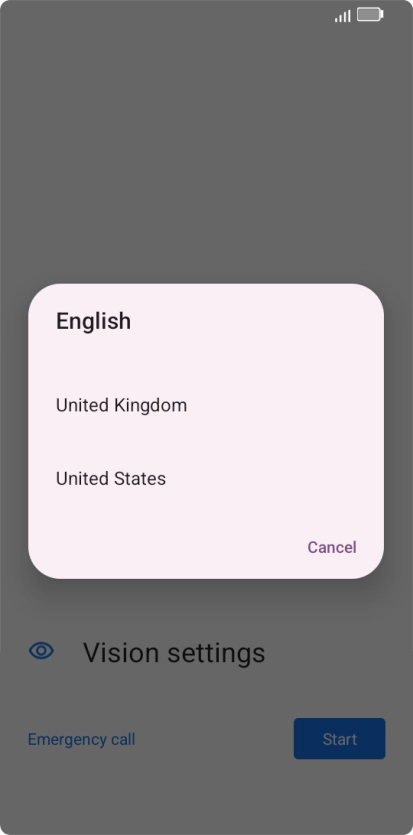Press the required country or area.