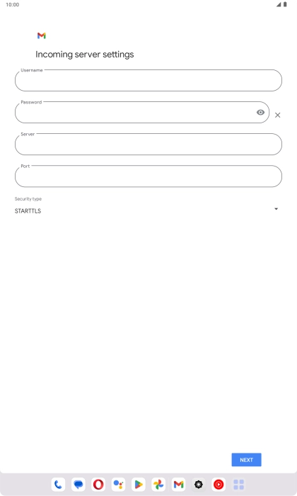 Press the field below 