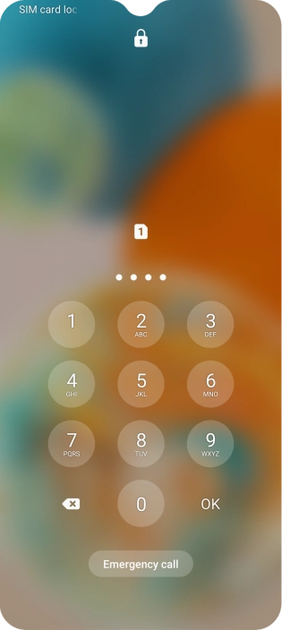 If you're asked to key in your PIN, do so and press OK.