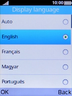 Select the required language.