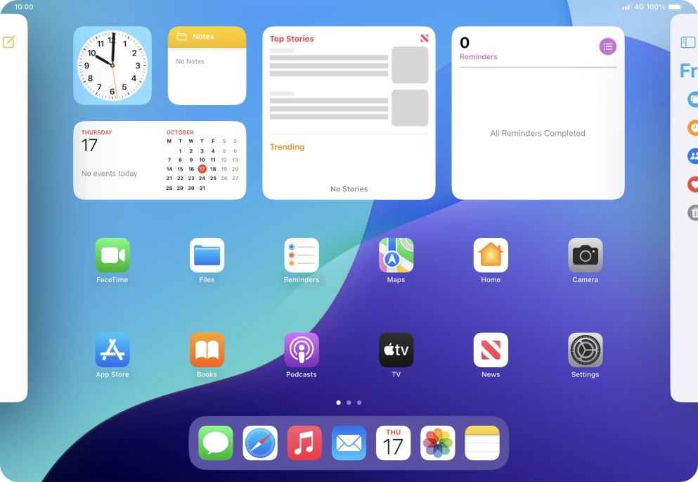 Press the required app.