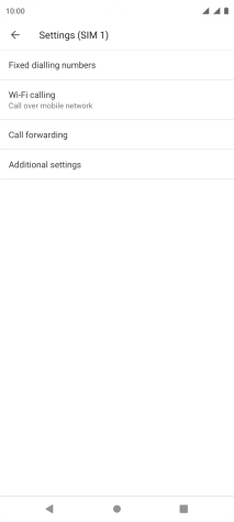 Press Call forwarding.