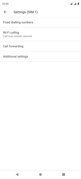 Press Call forwarding.