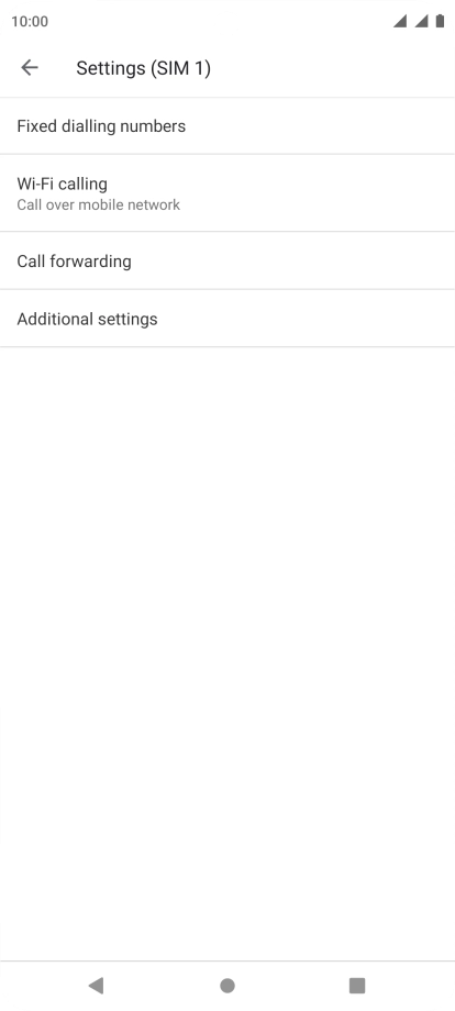 Press Call forwarding.