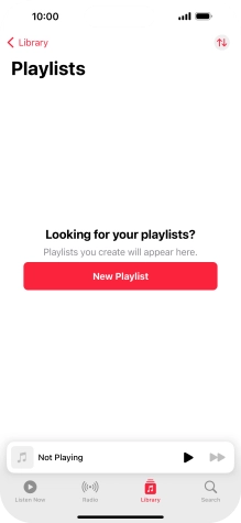 Press New Playlist. Press New Playlist.