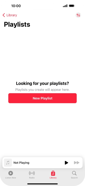 Press New Playlist. Press New Playlist.