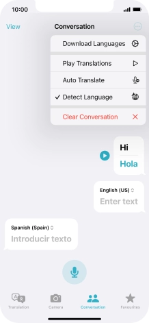 Press Clear Conversation. Press Clear Conversation.