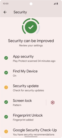 Press Screen lock and key in the current phone lock code.