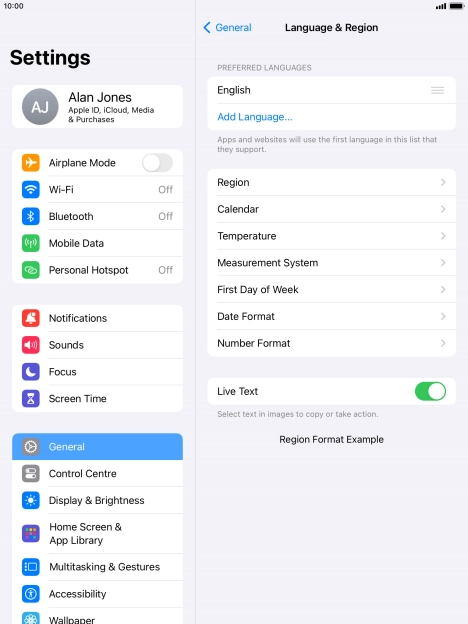 Press Add Language....