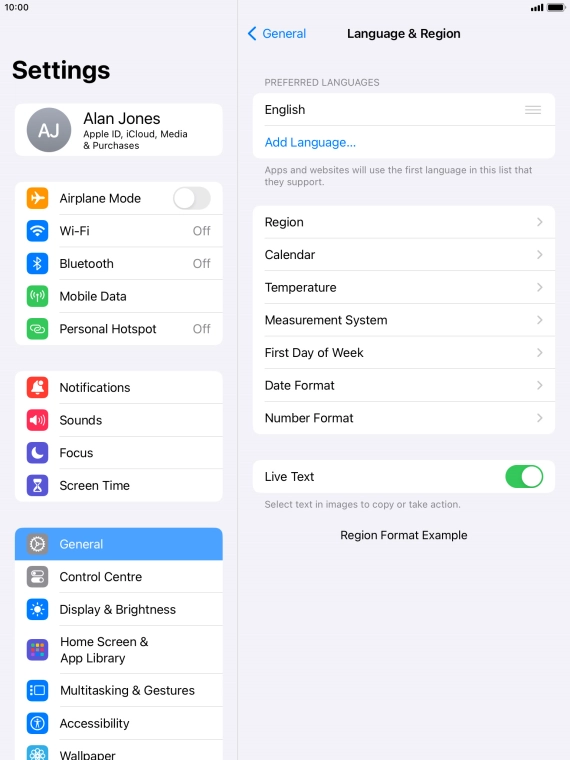 Press Add Language....
