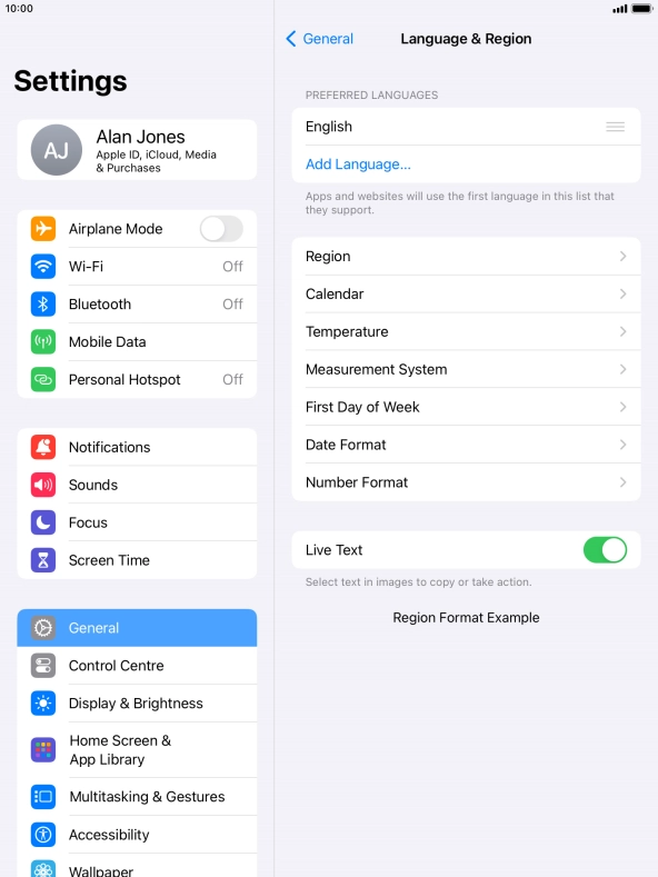Press Add Language....