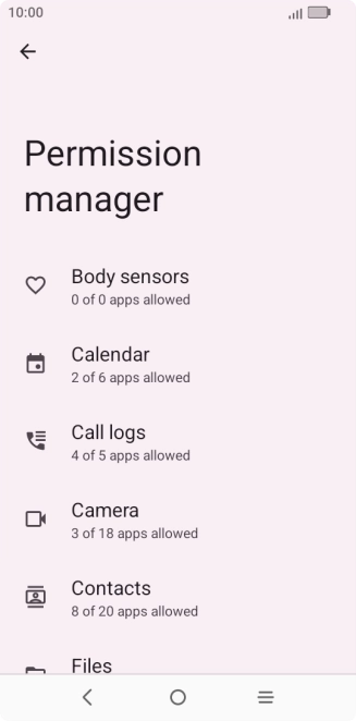 Press the required phone function.