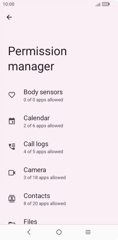 Press the required phone function.