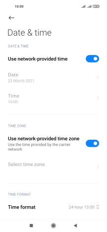 Press the Home key to return to the home screen.