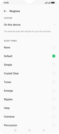 Press the required message tones to hear them.