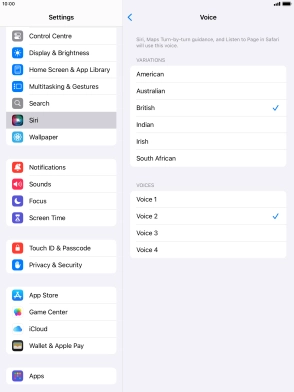 Press the required accent.