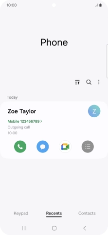 Press the menu icon.