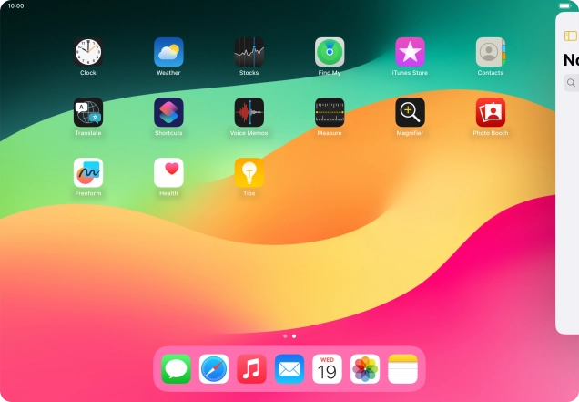 Press the required app.