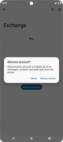 Press Remove account.