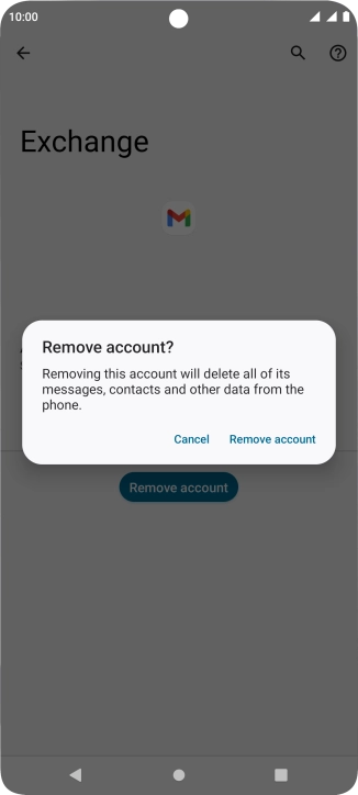 Press Remove account.