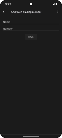 Press Name and key in the required name.