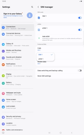 Press the required price plan.