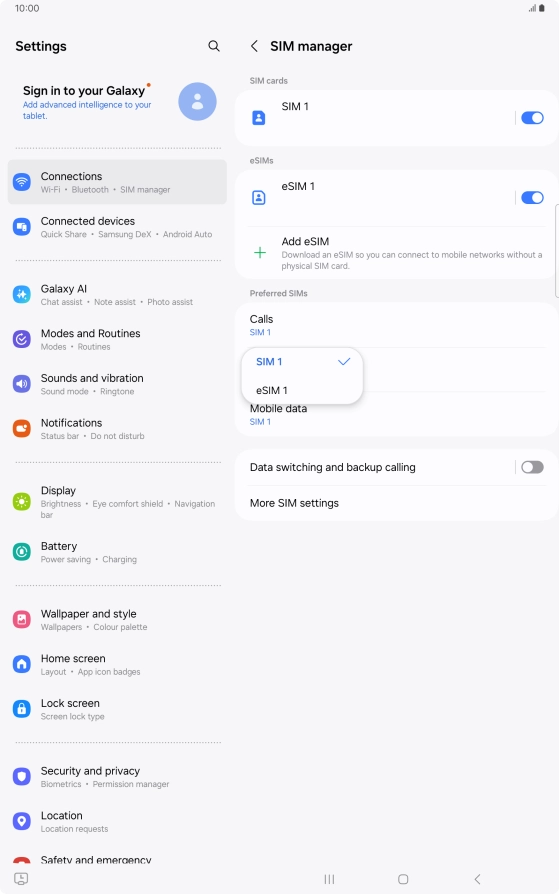 Press the required price plan.