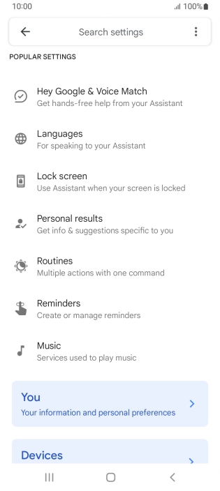 Press Hey Google & Voice Match.