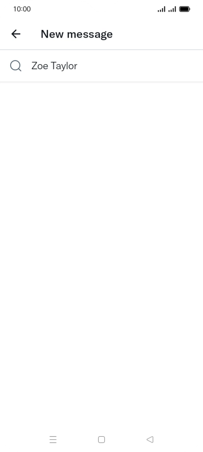 Key in the first letters of the recipient's name and press the required contact. Key in the first letters of the recipient's name and press the required contact.
