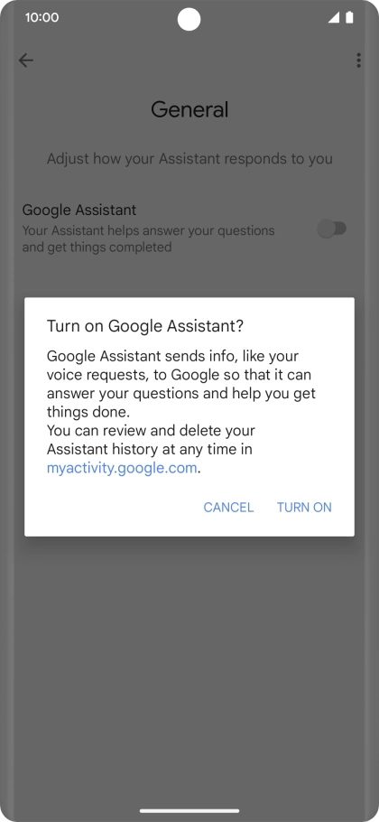 If you turn on the function, press TURN ON. If you turn on the function, press TURN ON.