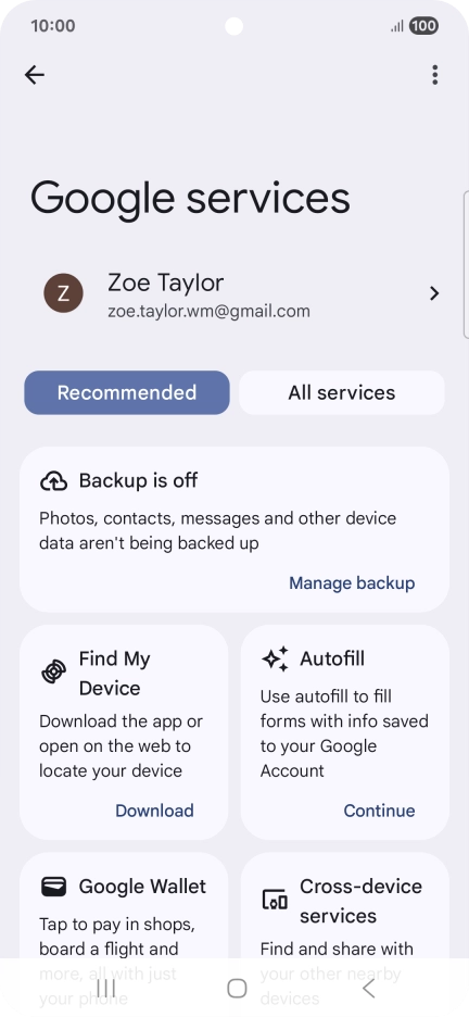 Press Find My Device.
