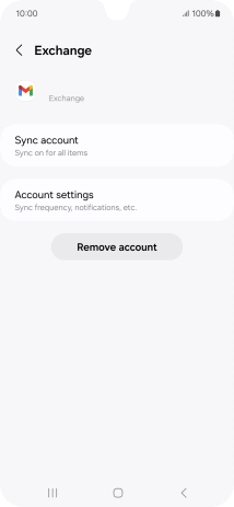 Press Account settings.