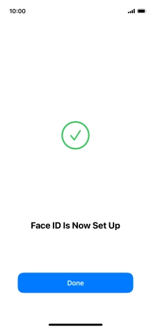 Press Done. If you haven't previously selected a phone lock code, key in a code of your own choice twice.
